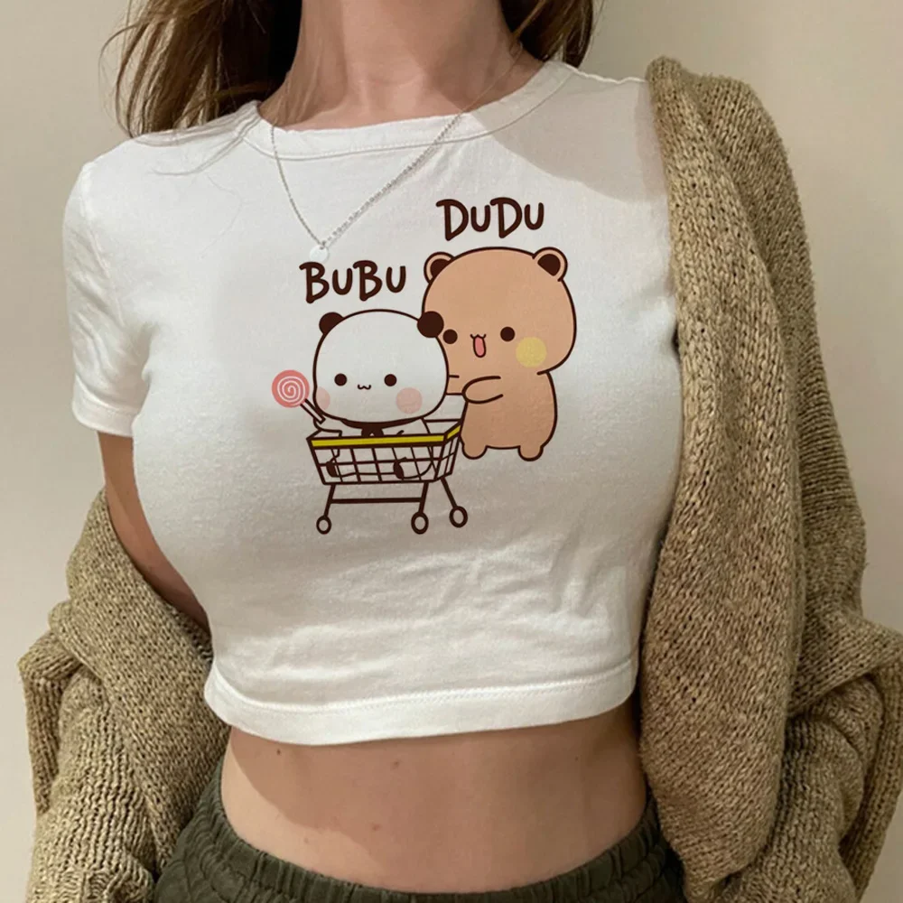 Bubu And Dudu vintage trashy korean fashion crop top girl fairy grunge  gothic  goth yk2 t-shirts