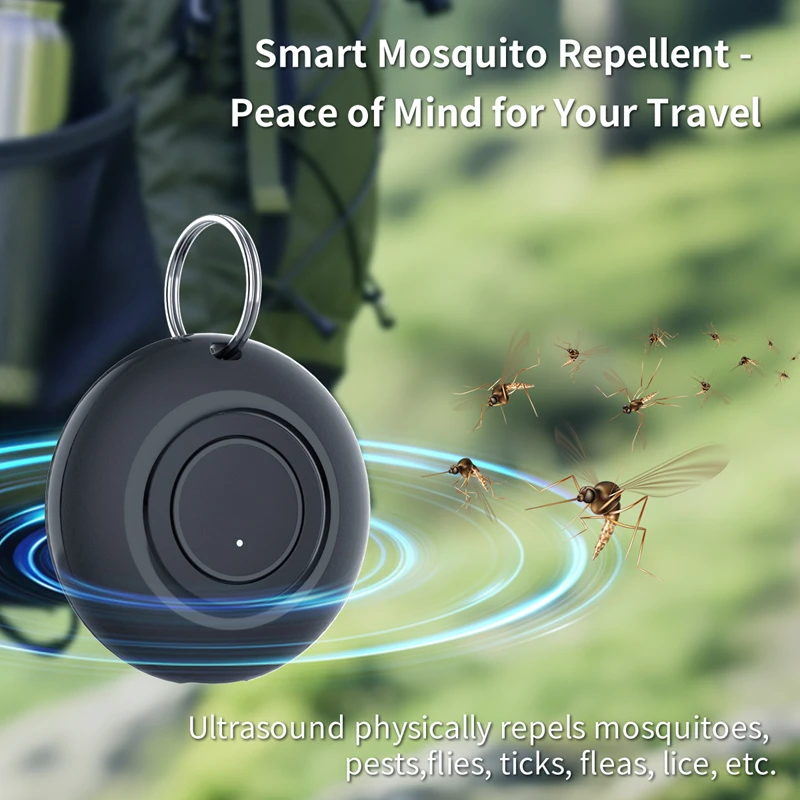 Pulseira Repelente de Mosquitos para Crianças e Adultos, Portátil para Uso Externo e Doméstico com Tecnologia Ultrassônica