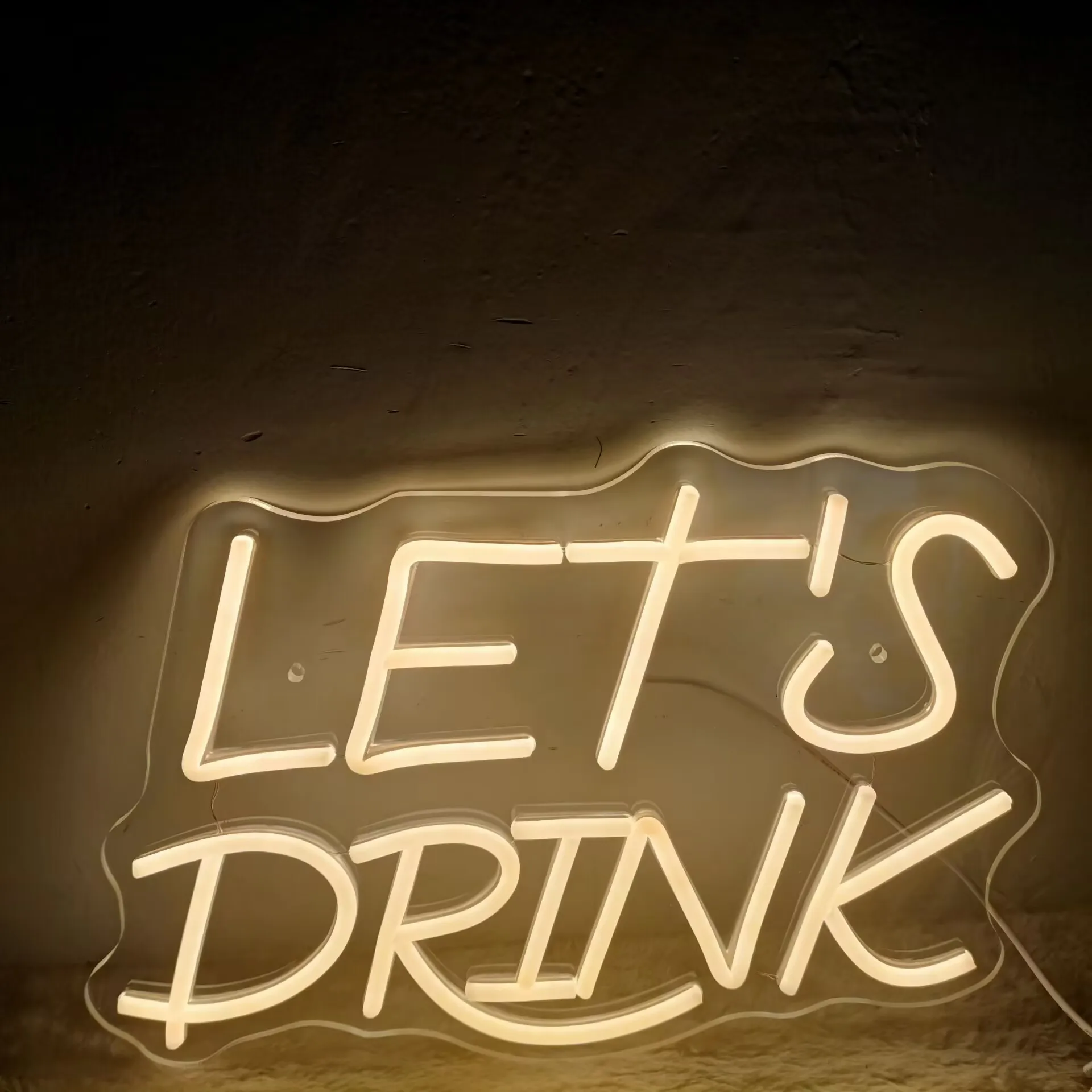 دع المشروبات النيون تسجيل USB عكس الضوء LED ضوء النيون تسجيل ل غرفة نوم غرفة معيشة حفلة عيد ميلاد هدية الجدار الديكور #2