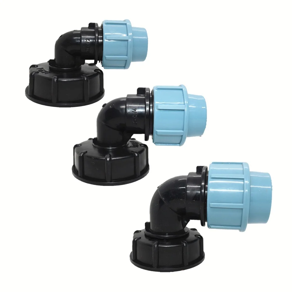 

20/25/32mm Garden Pipe Elbow Outlet Connector Water Splitter IBC Tank Adapter For Garden Irrigation Systems