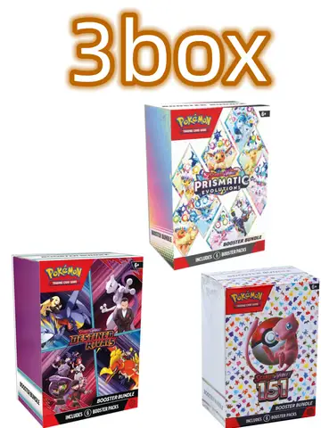 Pokemon Card v10 Booster bundle Destined Rivals Prismatic Evolutions Scarlet Violet 151 English Booster Transaction Cards Gifts