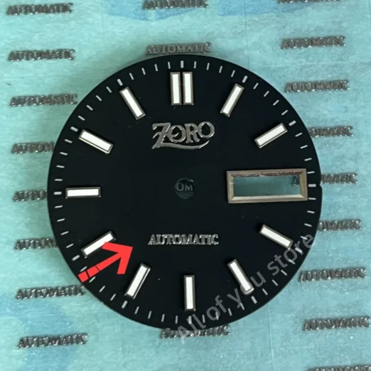 20pcs Automatic Custom Watch Dial Sticker Gold Metal Transfer Silver 28.5mm Label Small Brand 3D Logo Customized Self-Adhesive view 5