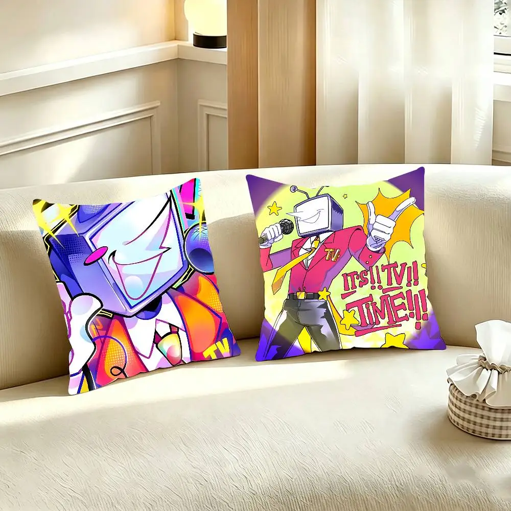 D-Deltarune Tenna Pillow Case For Room Sofa Cushion Cover Suitable For Home Bedroom Decoration And Protector