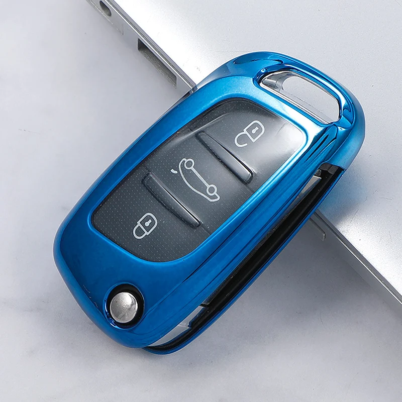 TPU Soft 3Button Key Case Cover Keychain for Peugeot 107 207 306 307 407 308 607 for Citroen C2 C3 C4 C5 C6 C8 DS4 Protector