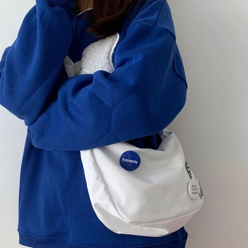 2024 New Style Japanese Trendy Brand Shoulder Bag Fashion Korean Ins Women'S Klein Blue Versatile Casual Crossbody