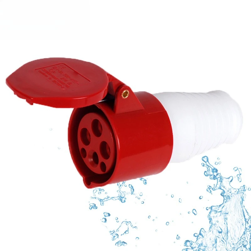 Connector 3P4P5P industrial socket 16A32A63A125A coupler pair plug-in single-phase three-phase