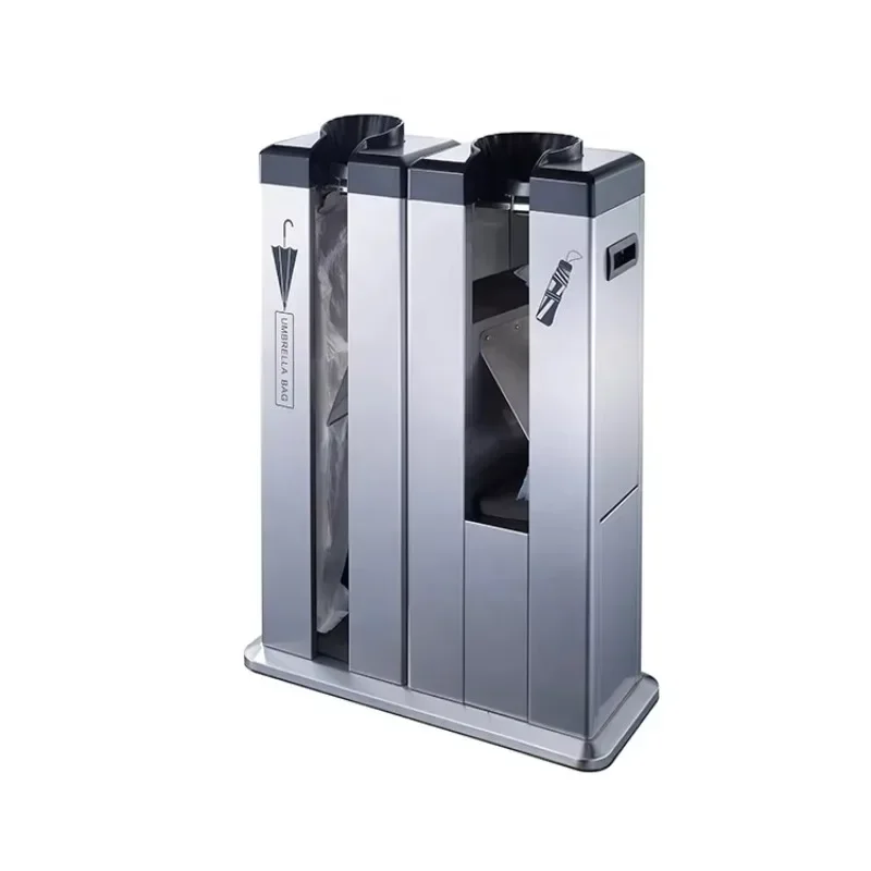 Double Automatic Wet Umbrella Wrapper Stand Stainless Steel Dual Slot Wrapping Machine| Umbrella Holder Rack Hot sales