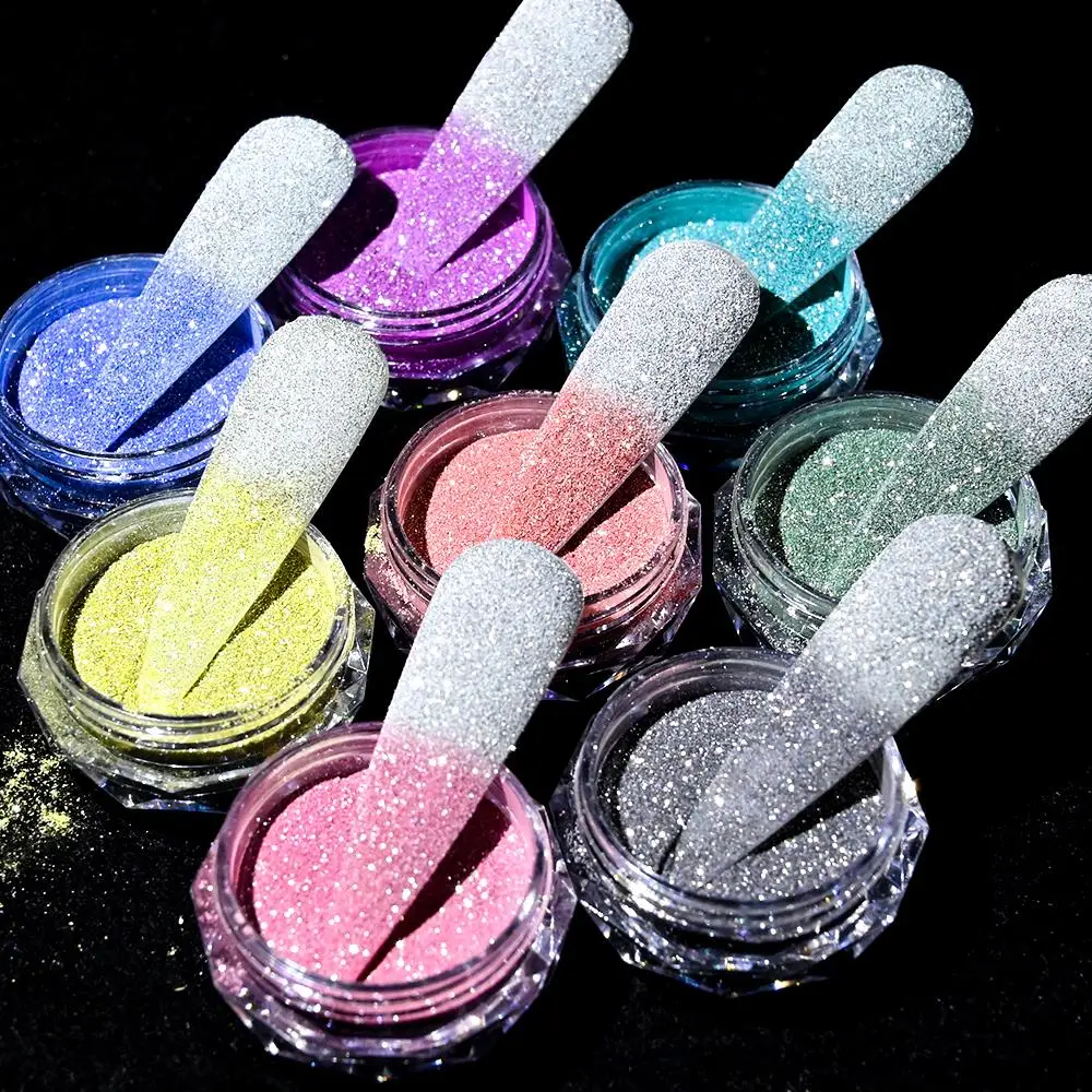 1 Kavanoz Yansıtıcı Termal Tırnak Tozu Holografik Sıcaklık Rengi Değişen Krom Pigment Tozu Nail Art Glitter Manikür Çıkartmaları