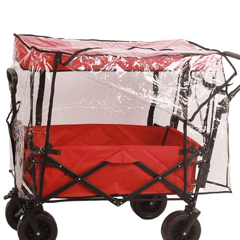 1 PCS Camping Trolley Rain Cover Camping Equipment PVC Garden Picnic Wagon Stroller Cart Waterproof Cover