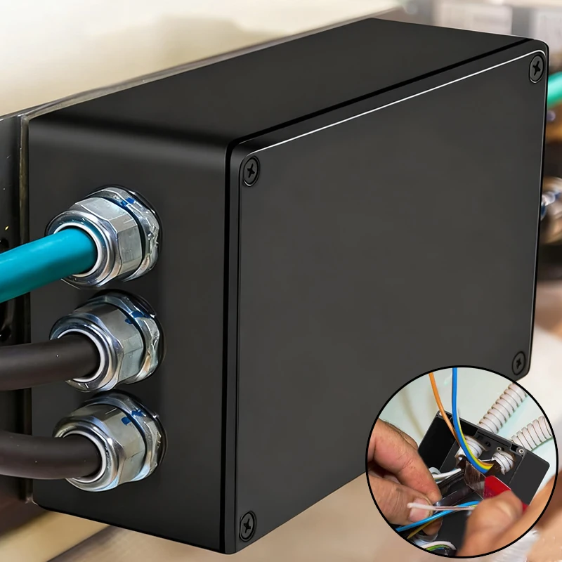 Waterproof Junction Box Outdoor Power Box Sealed Terminal Outdoor Cable Plug Protection Cover Extension Cord Plug Connection Box