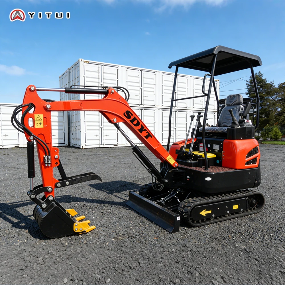 Excavadora de cadenas de 2 toneladas, estándar Euro 5, equipada con una variedad de herramientas auxiliares, miniexcavadora personalizada.