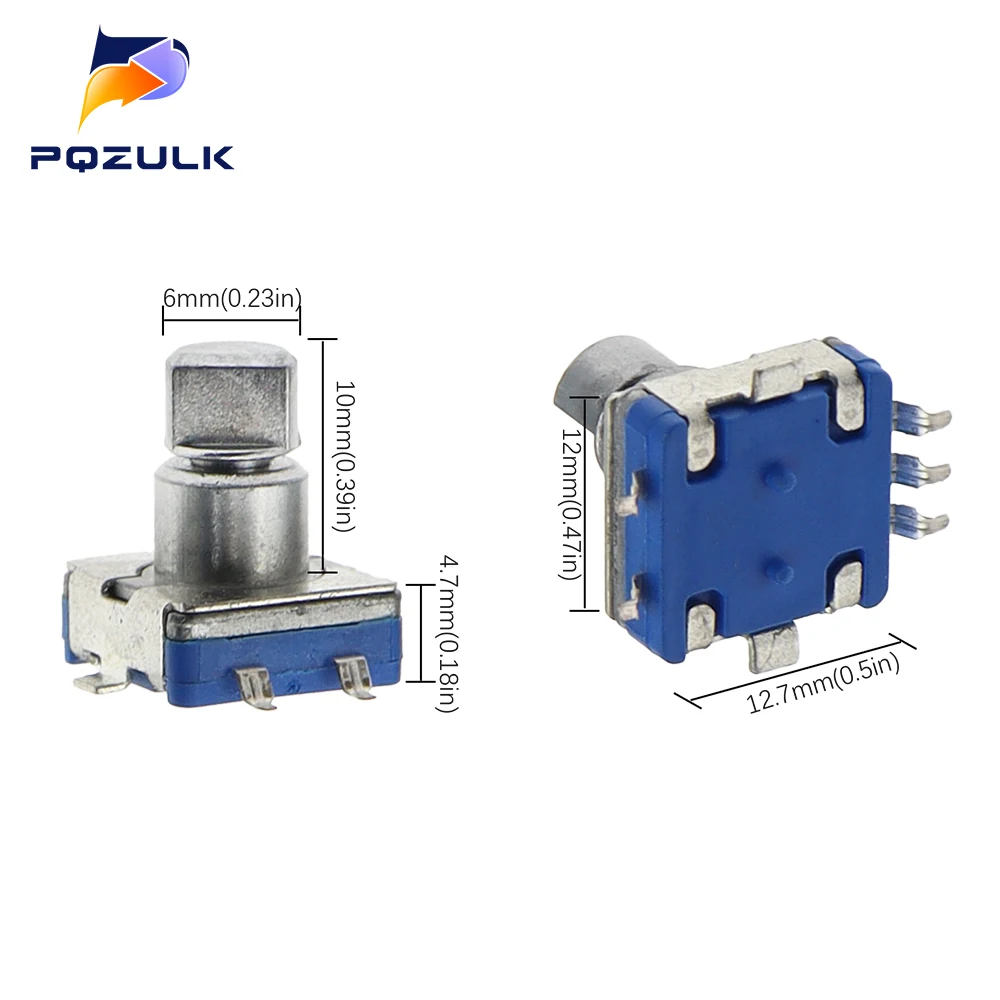 Imagem -06 - Rotary Encoder Código Interruptor com Botão 360 Graus de Rotação Infinita Smd 5pin Plum Shaft 30 Posição 100 Pcs Ec11