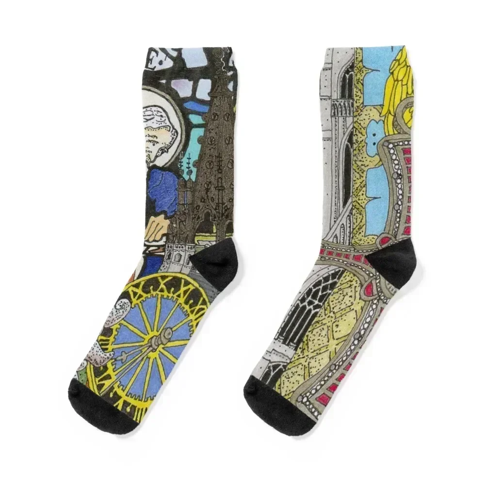 

DURHAM CATHEDRAL Socks christmas stocking cartoon aesthetic ankle Socks Girl Men's