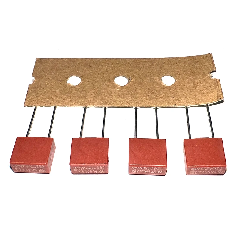 10pcs 392 Square Fuse T5A Red Square Insurance T4A Slow Break 250v Volt T6.3A Power Insurance T10A T500ma 250v T1.25A250v
