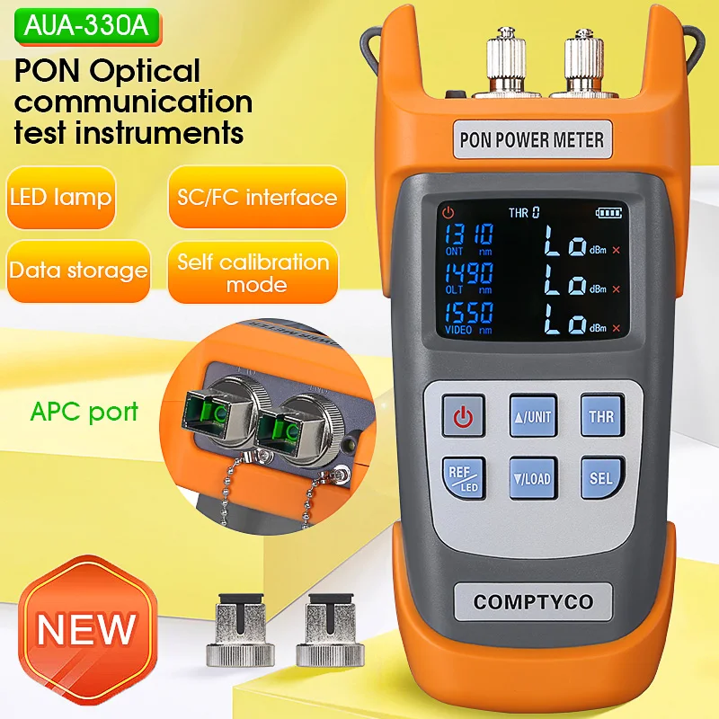 

Handheld Fiber Optical PON Power Meter FTTX/ONT/OLT 1310/1490/1550nm