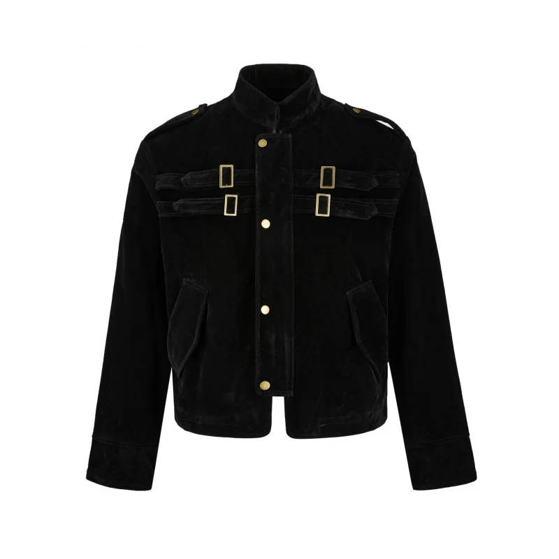 EMEEasy نجاح خمر الجلود يشعر سترة قطن المتخصصة تفكيك تصميم الراقية يشعر الخريف الشتاء سميكة معطف دافئ #1