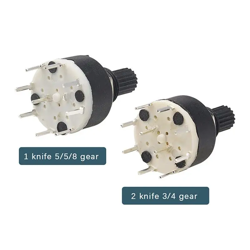 RS16 16mm Rotary Switch Multi Position Flower Axis Band Switch 15mm Handle for Instrument Circuit Control