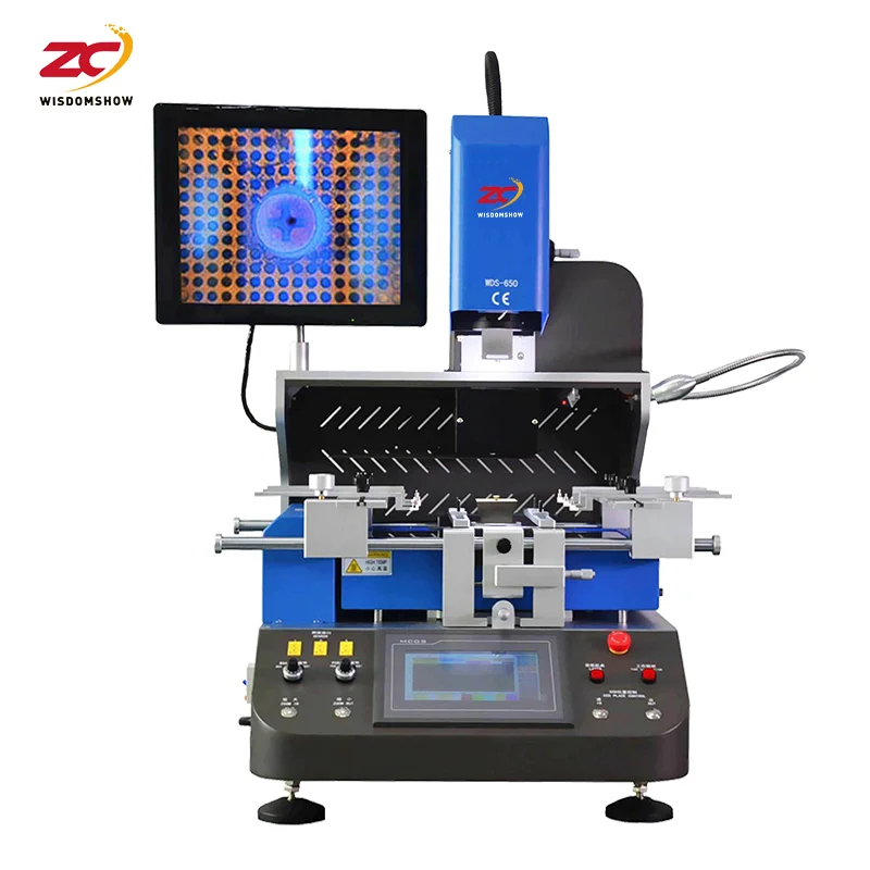 WDS-650 Automatic BGA Rework Station Mobile Phone Laptop Motherboard Repair Machine New 60 PLC Soldering Station Steel 480