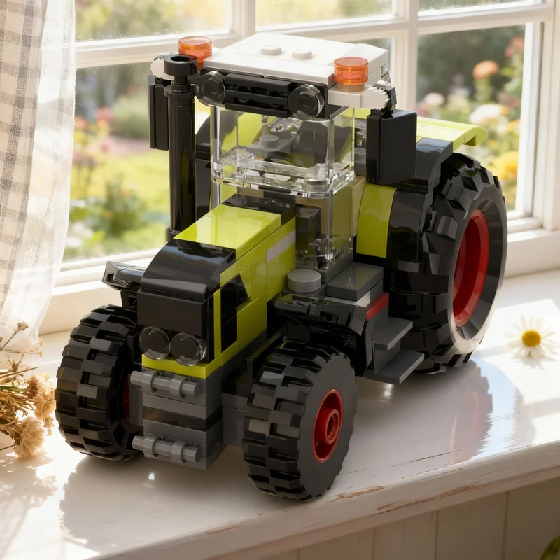 

171pcs MOC Claas Axion 840 Tractor City Farm Model Building Blocks Creative DIY Gift Display Decor Assemble Premium Adult Kids