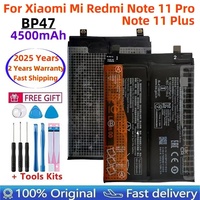 For Xiaomi Mi Redmi Note 11 Pro, Replacement Batteries, 100% Original BP47, 4500mAh, Note 11 +, Note 11 Plus, 2025 Years
