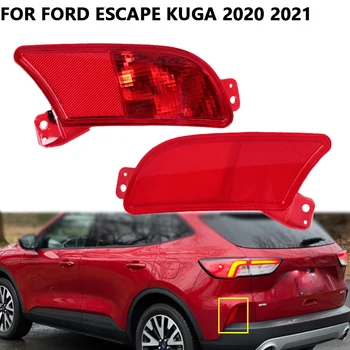 Car Rear Bumper Light For Ford Escape Kuga 2020 2021 Rear Reflector Fog Lamp Rear Parking Lights Car Accessories