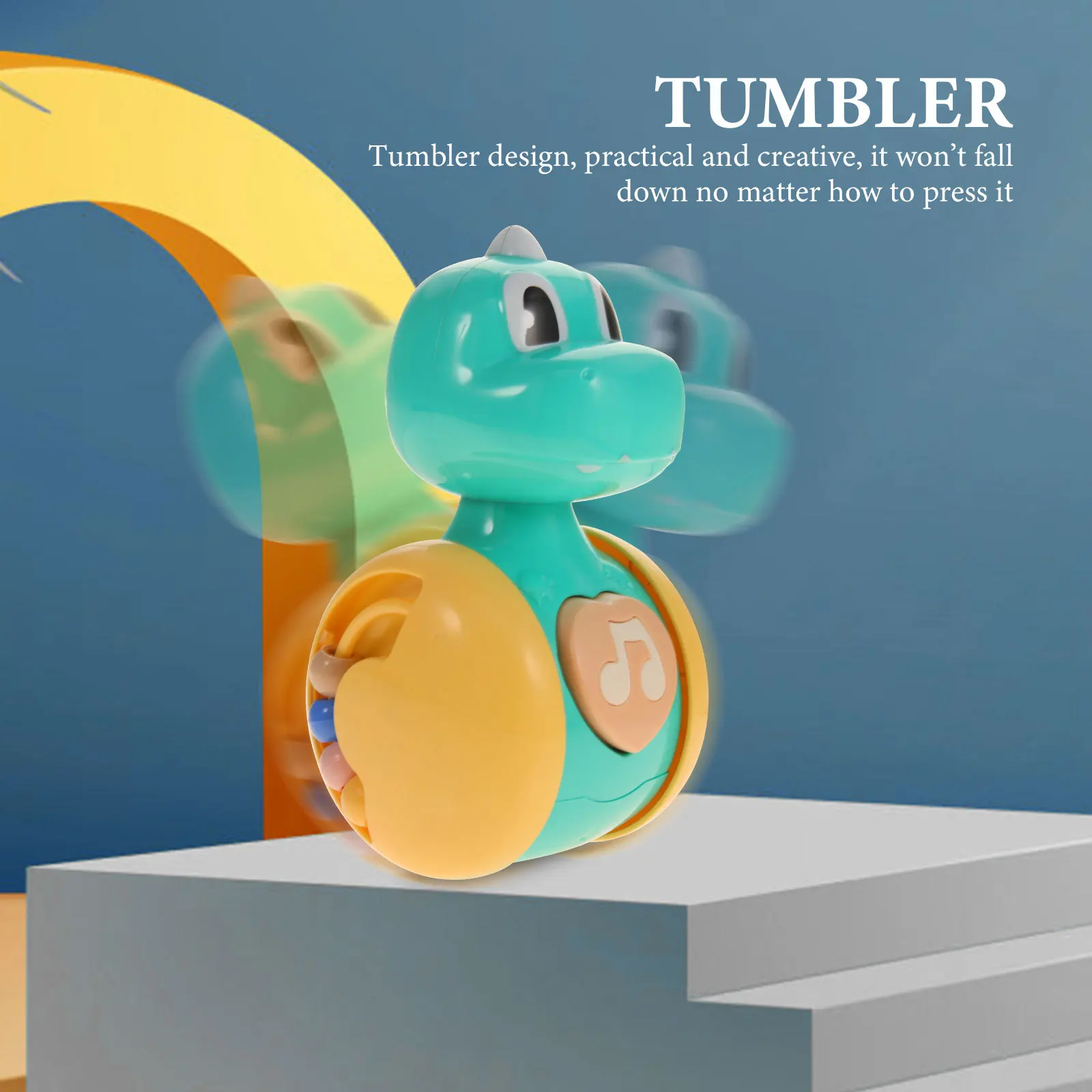 لعبة انزلاقية على شكل ديناصور كرتوني للأطفال، لعبة تعليمية تفاعلية، تصميم غير قابل للسقوط، لعبة منزلقة ذات ملمس ناعم #4