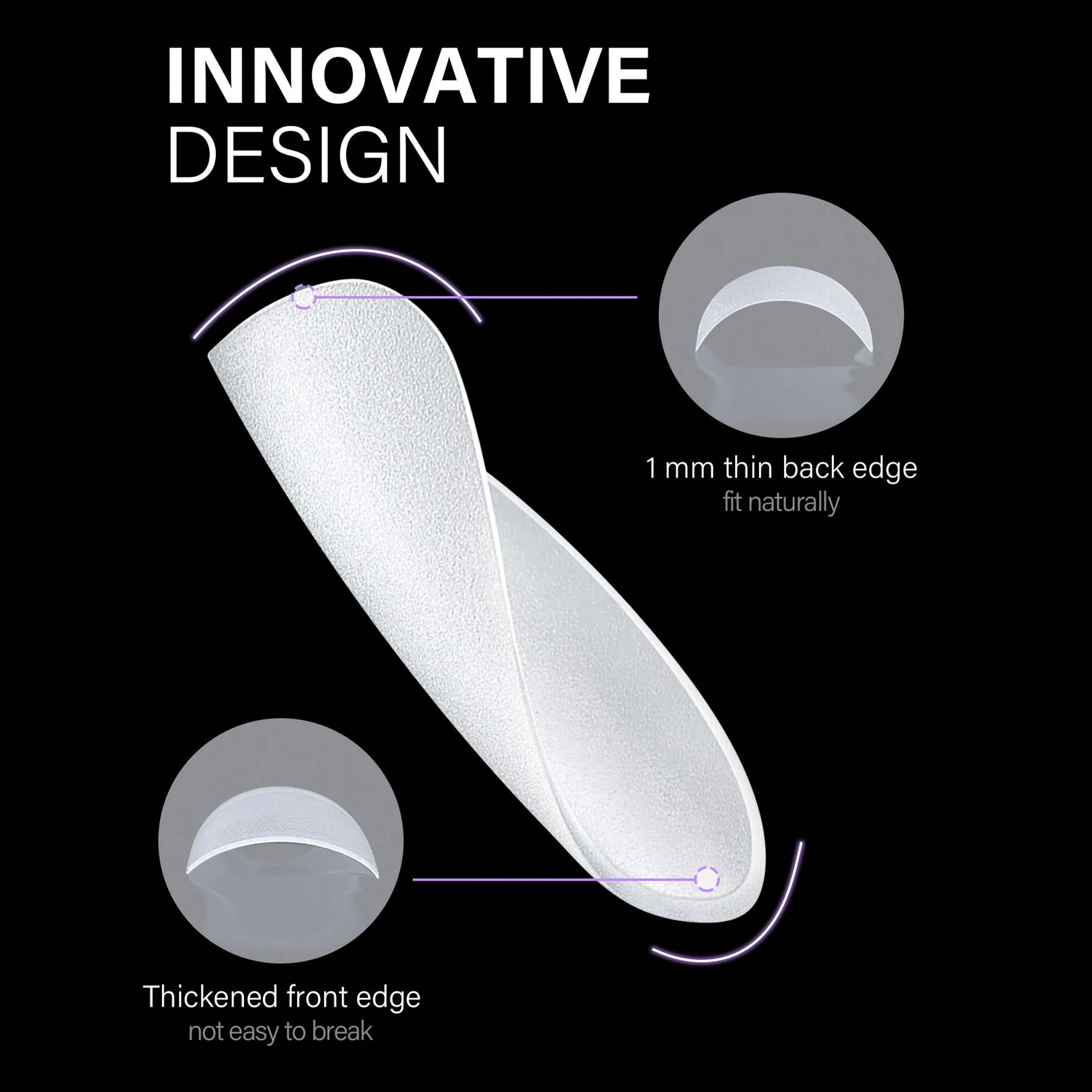 120 verbesserte, matte, weiche Gel-Acryl-Nagelspitzen, nicht filigend, kurzes Oval, kurzes, mittleres Sarg, Mandelform, Acryl-Nagelspitzen,