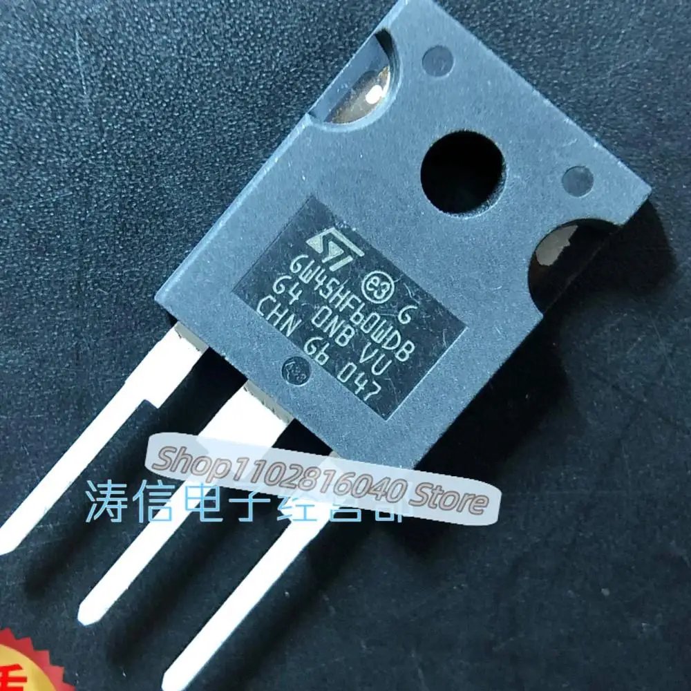 10PCS/Lot GW45HF60WDB  TO-247 45A 600V IGBT  Best Quality Imported Original