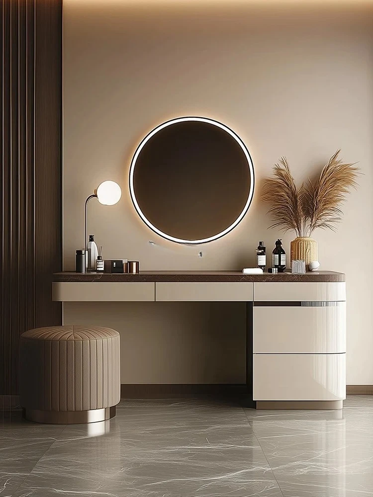 

Современный простой комод, комод, встроенное хранилище, новый пустой туалетный столик с кремовым ветром