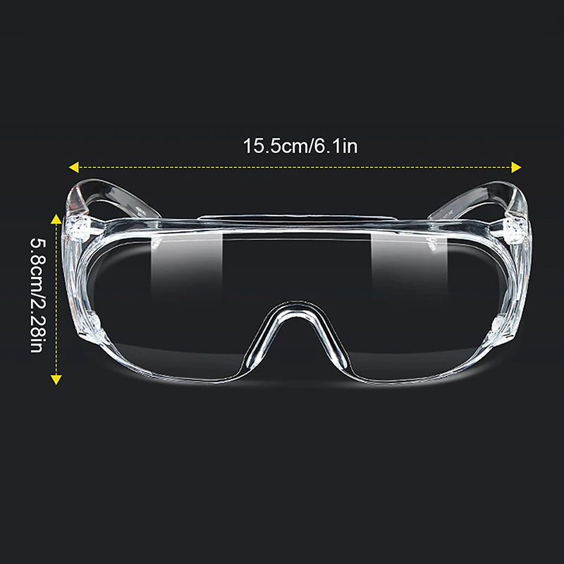نظارات أمان شفافة مقاومة للأشعة فوق البنفسجية والضباب ، عدسة واقية للعين ، مضادة للغبار ، نظارات أمان ، مكان العمل ، المختبر ، مانيكير