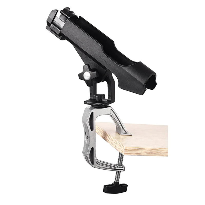 M87K Fishing Rod Mount Support Kayak Boat Fishing Rod Rack Holder Device Guardrail Pole Frame Yacht Support 360 Degrees