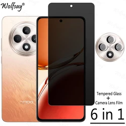 Privacy Screen Protector For Oppo Reno12 F Anti-Spy Tempered Glass For Oppo Reno 12F 11F 5G Camera Glass For Oppo Reno 12F Glass