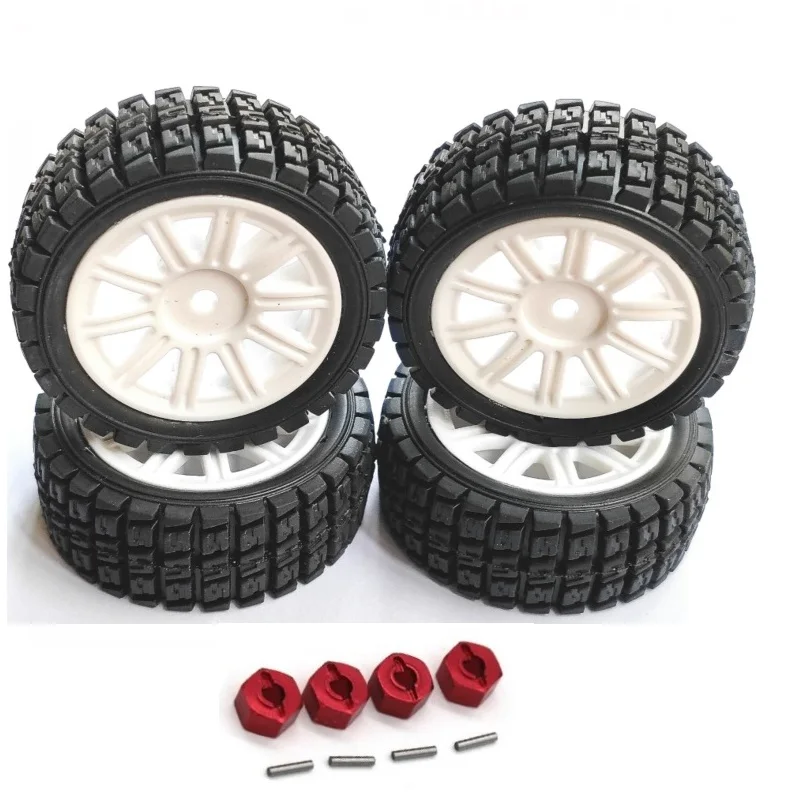 Original on-road Rubber drift wheels Rims /Tires/Tyres for MJX Hyper Go 14301 14302 14303 1/14 Brushless RC cars Trucks