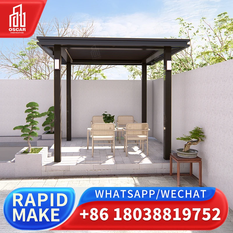 Expandable Pergola for Patio with Retractable Roof Pergola Awning Canopy for Deck Gazebo Outdoor Backyard Garden 10x13ft Customi