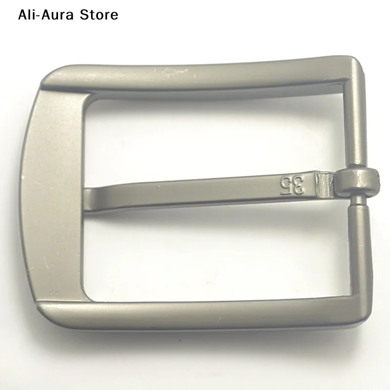1Pcs 35 mm Zinc Alloy Men's Casual Belt Buckle End Bar Heel Buckle Single Pin Buckle