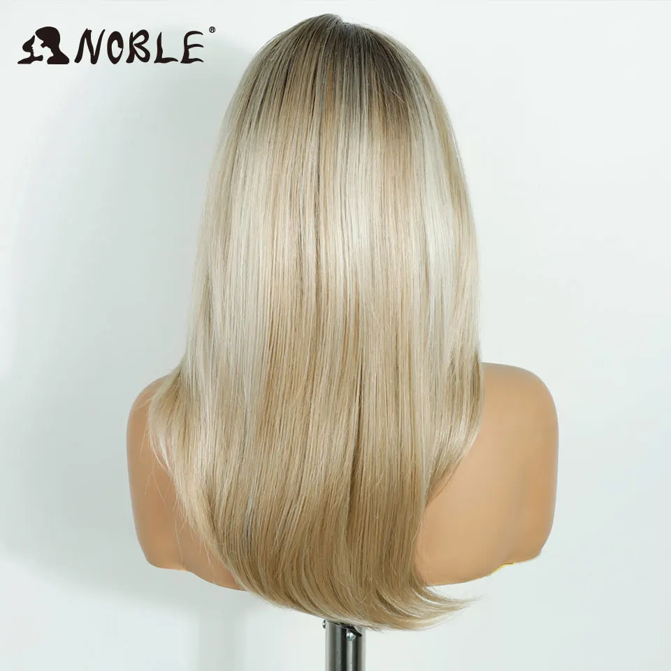 شعر مستعار نوبل الاصطناعية الدانتيل الباروكات الأمامية للنساء 20 "قبل قطعها الدانتيل شعر مستعار أمامي ارتداء والذهاب أومبير براون 13x6 قبل قطع الدانتيل الباروكات #5