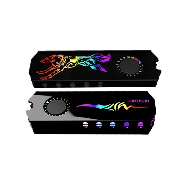 

5V M.2 2280 SSD Radiator M2 2280 Cooler Cooling Thermal Pad turbine fan Heatsink 12V RGB AURA SYNC