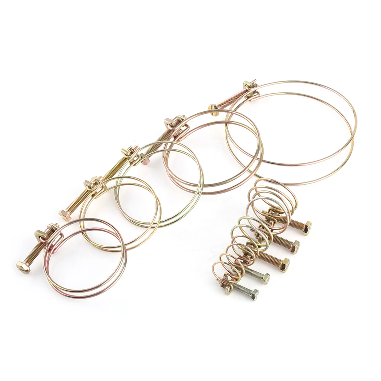 Adjustable Double Wire Water Hose Barb Clamp Pipe Clip Hoop Plumbing Fastener Hose Clamp Hose Fastener Pipe Clip Tube Clip