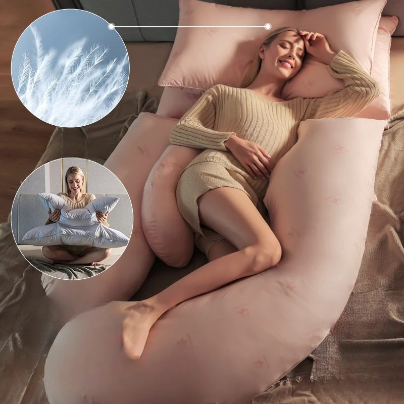Head protection waist side sleeping pillow abdominal support sleeping side lying pillow
