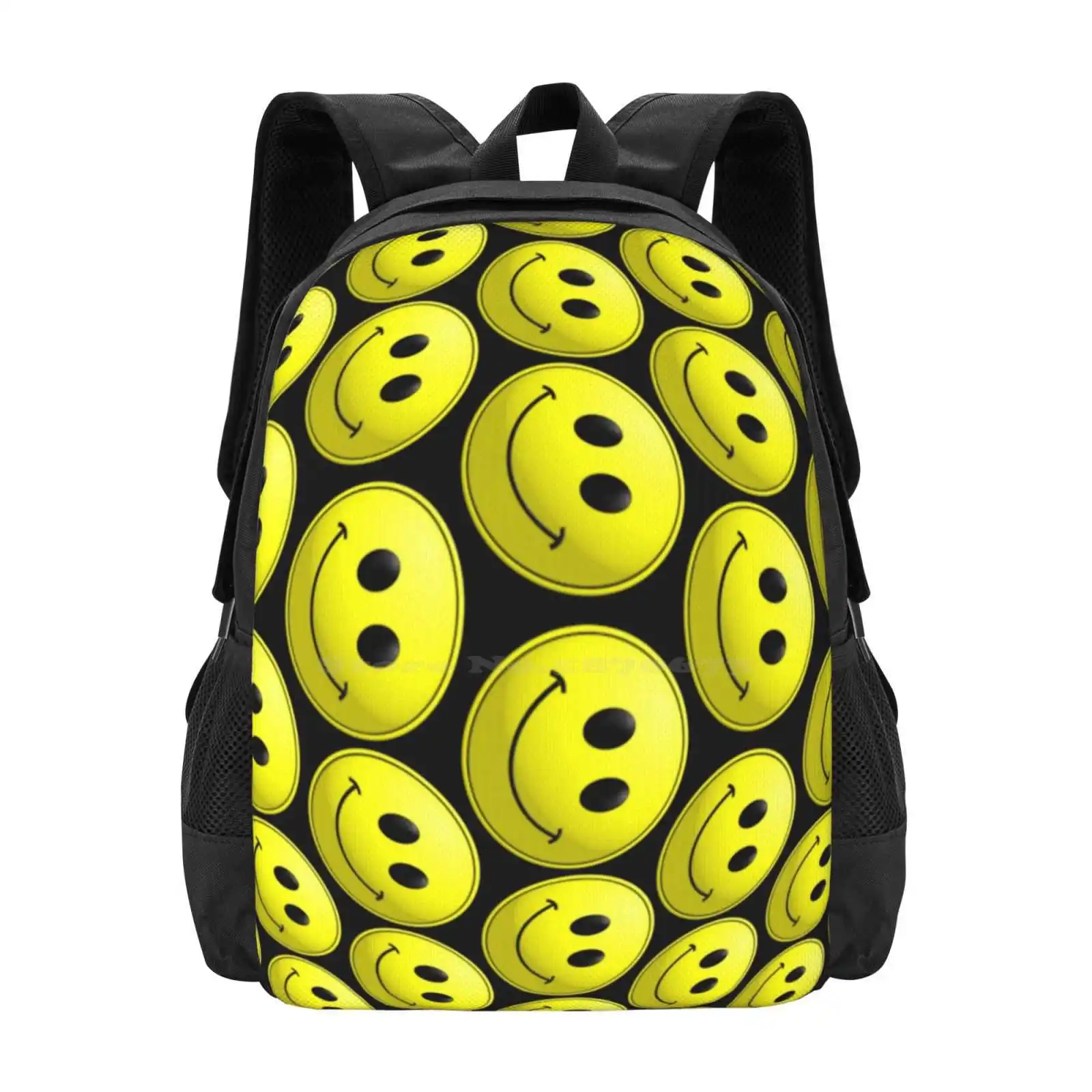 Acid Warp Design 3D Print Design Backpack Student Bag Acid Warp Sookiesooker Designs Face 60S 80S Trance Trippy Tripping Lsd