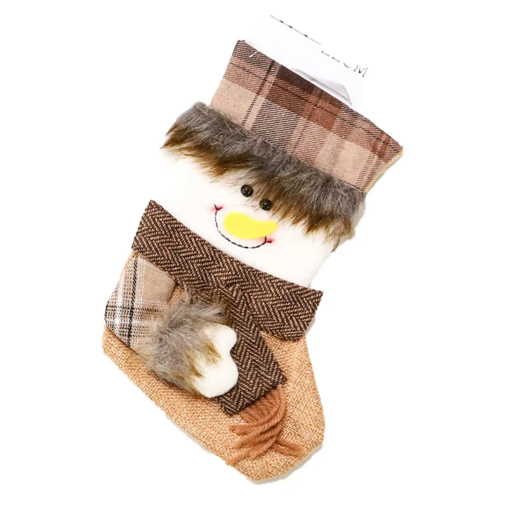 

Cute Christmas Sock Ornaments Cartoon Unique Christmas Sock Hanging Ornaments Handmade Christmas Tree Pendant Party