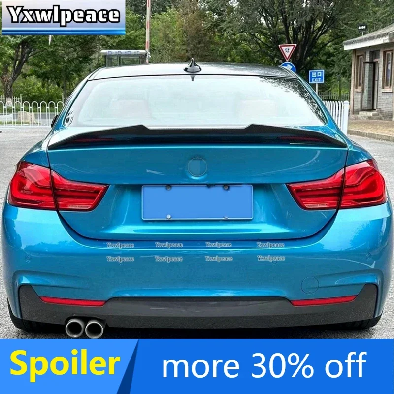 

For BMW 4 Series F32 2013-2019 High Quality ABS Plastic Unpainted Color PSM Style Rear Trunk Lip Spoiler Car Accessories