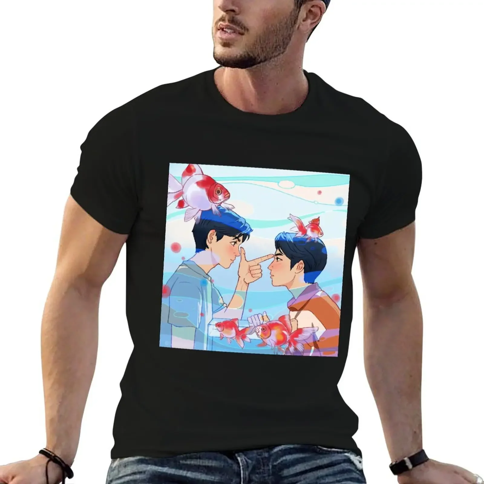 The last twilight -one span love T-Shirt kawaii clothes anime t shirts cute tops slim fit t shirts for men