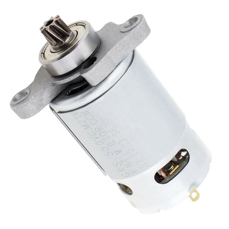 AAAC-21V RS550 DC มอเตอร์สําหรับเลื่อยไฟฟ้าแบบลูกสูบ 8 ฟันกําลังสูงพร้อมเฟืองลาน