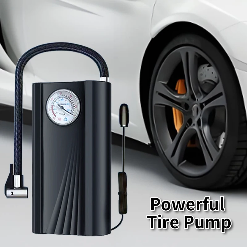 Portable Car Tire Air Pump Tire Inflator Pump Air Compressor for pneumatic Electrical Appliances For Car Balls Bicycle air pump﻿