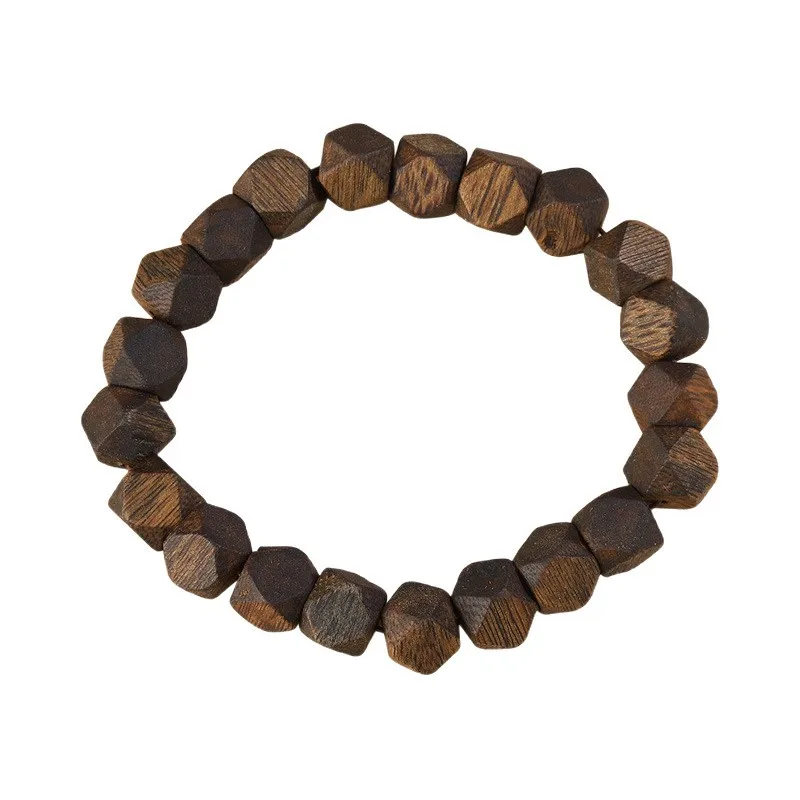 Hainan Qinan Agarwood Genuine Diamond Beads Bracelet Men Women High Oil Octagonal Prayer Beads Gifts