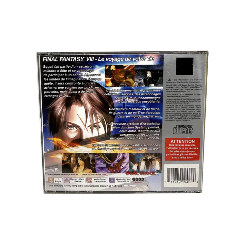 PS1 Final Fantasy series With Manual Copy Disc Game Black Bottom Unlock Console Station 1 Retro Optical Driver Video Game Part