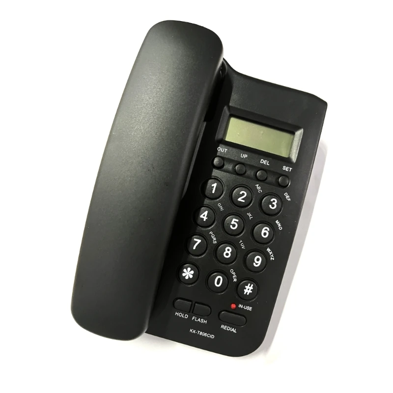 Wired Telephone Desktop Telephone Fixed Telephone Caller ID Telephone Front Desk Home Office with Call Display Telephone E65C