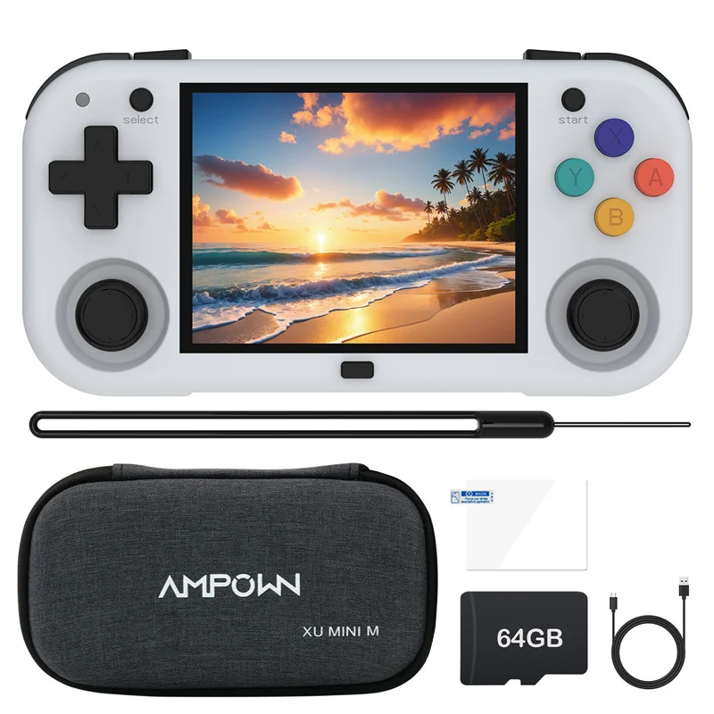 Anbernic Magicx Xu Mini M جهاز ألعاب صغير محمول لوحدة التحكم الترفيهية مفتوحة المصدر Psp مشغل ألعاب عالي الوضوح
