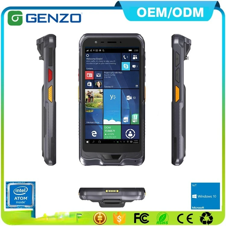 

Portable 6 inch industrial handheld nfc pda with courier barcode scanner for windows mobile pda windows 10